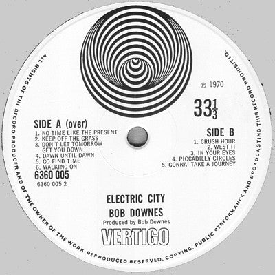 Bob Downes Open Music : Electric City (LP, Album)