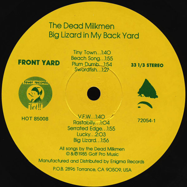 The Dead Milkmen : Big Lizard In My Backyard (LP, Album)