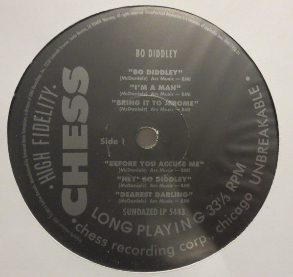 Bo Diddley : Bo Diddley (LP, Album, Mono, RE, 180)