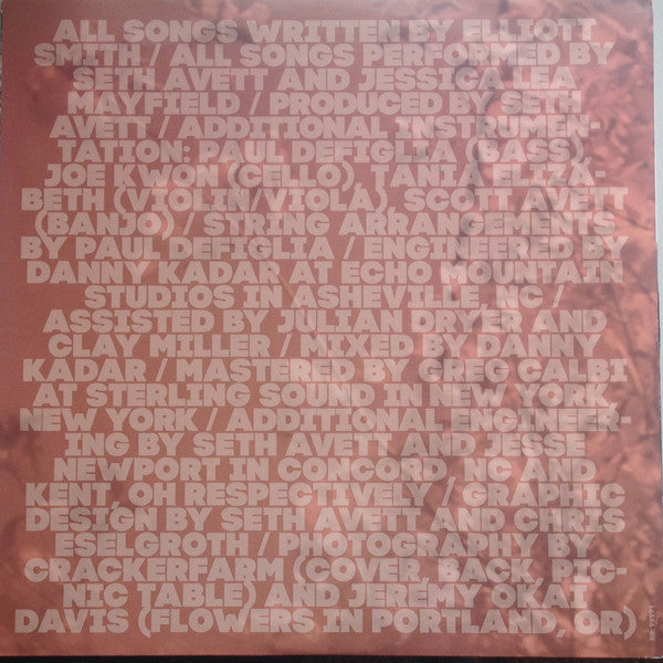 Seth Avett & Jessica Lea Mayfield : Sing Elliott Smith (LP, Album, 180)