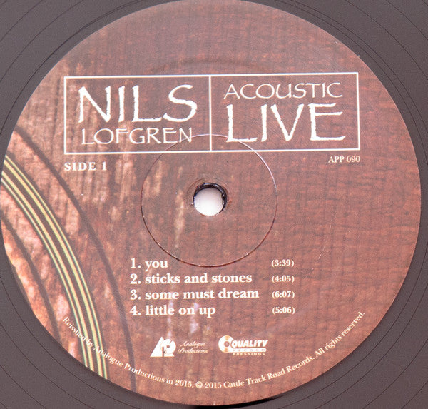 Nils Lofgren : Acoustic Live (2xLP, Album, Ltd, RM, 200)