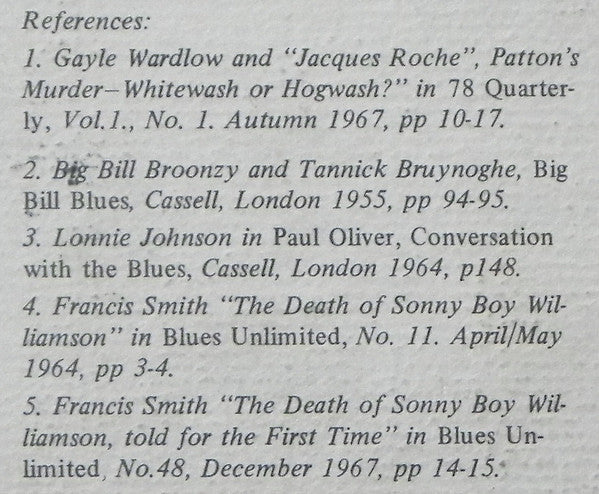 Sonny Boy Williamson : Blues Classics By Sonny Boy Williamson Volume 2 (LP, Comp, Lig)