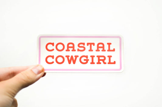Coastal Cowgirl vinyl sticker