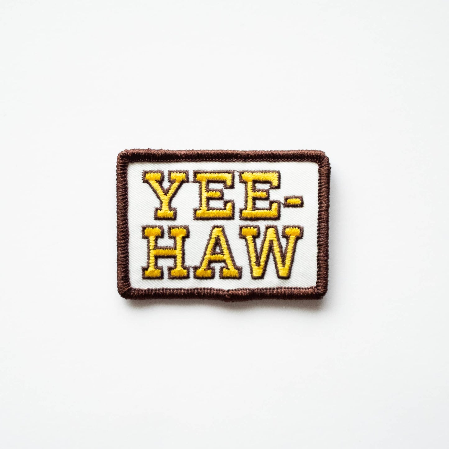 Yee-Haw Embroidered Iron on Patch - Western: No