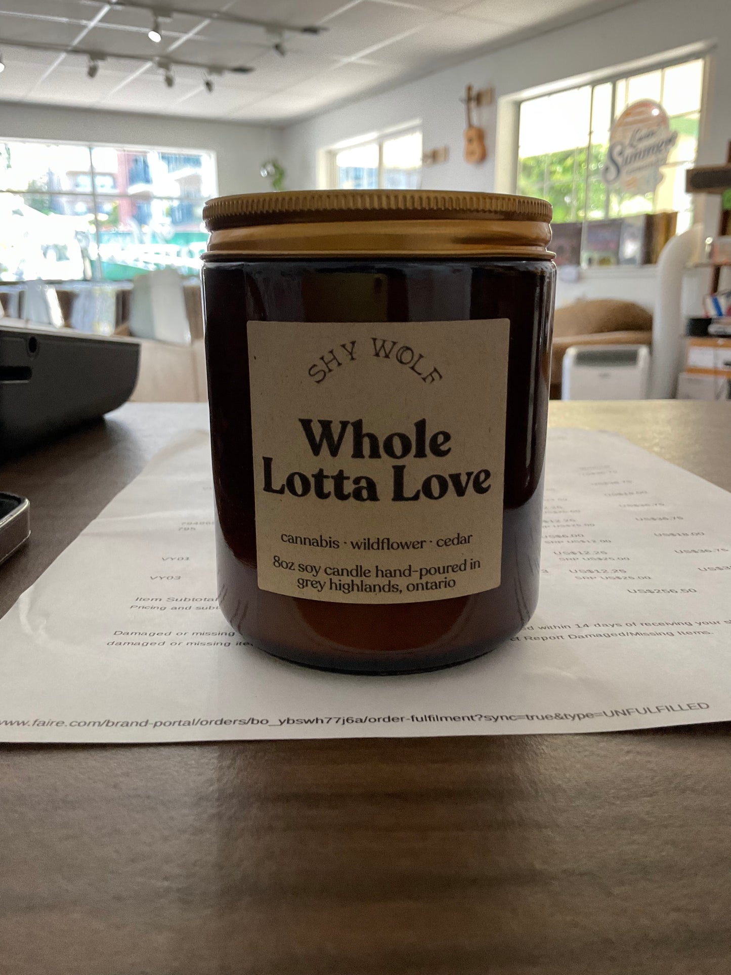 Whole lotta love candle