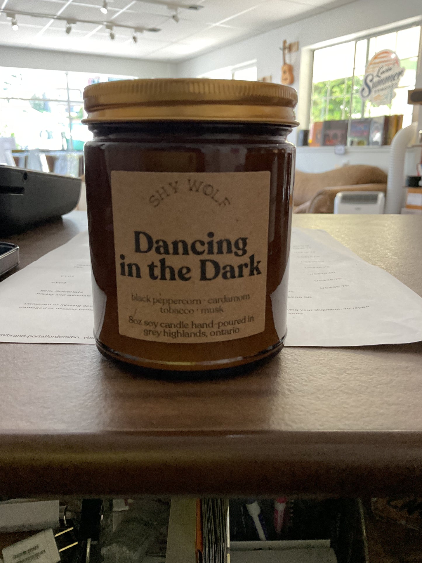 Dancing in the dark candle