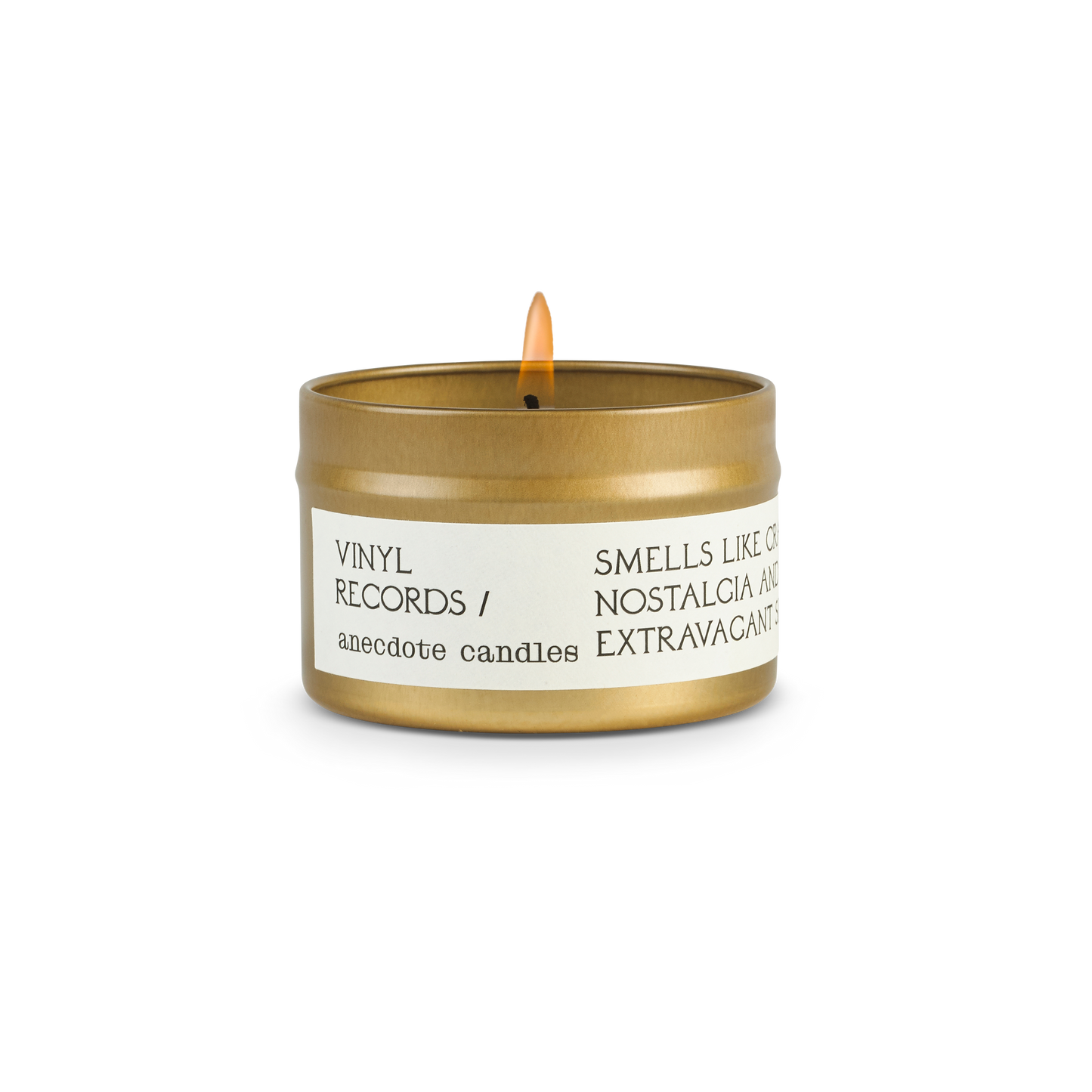 Vinyl Records (Black Oud) Candle: 7.8 oz Glass Jar