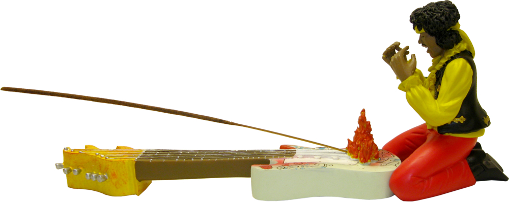 Incense Burner - Hendrix, Jimi - Flaming Guitar Statuary