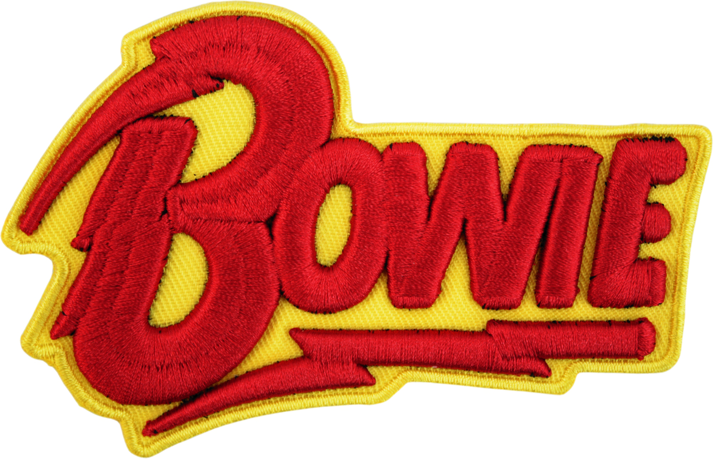 Patch - Bowie, David - Red And Yellow 3D Logo