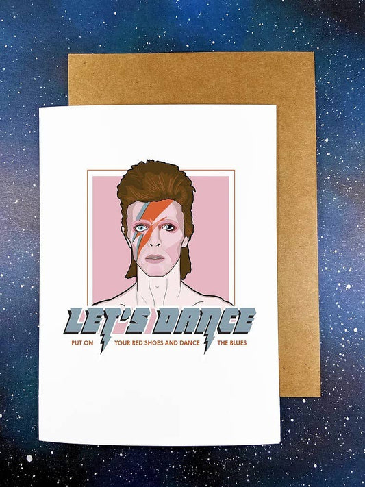 “Let’s Dance” David Bowie Birthday Greeting Card