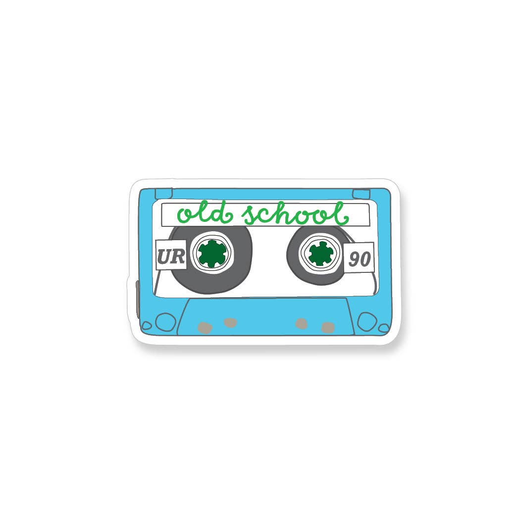 Old School Cassette Tape Vinyl Sticker