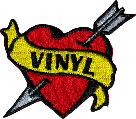 Patch - Heart - "Vinyl" Banner With Arrow